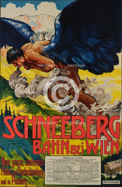 Schneeberg Railway, 1898. Creator: Roller, Alfred (1864-1935).