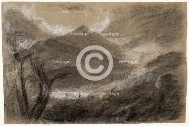 Schroon Mountain, Adirondacks, c1837. Creator: Thomas Cole.