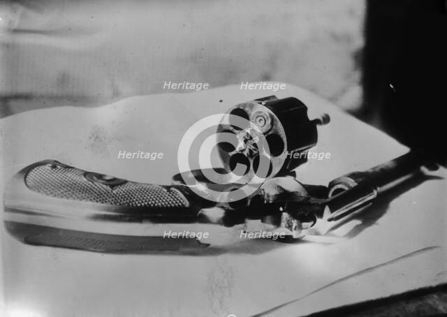 Schrank's revolver, 1912. Creator: Bain News Service.