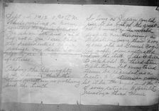 Schrank's writing, 1912. Creator: Bain News Service