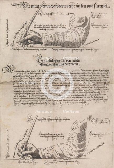 Schreibkunst (The Art of Writing), 1601, 1631. Creator: Anton Neudörffer.