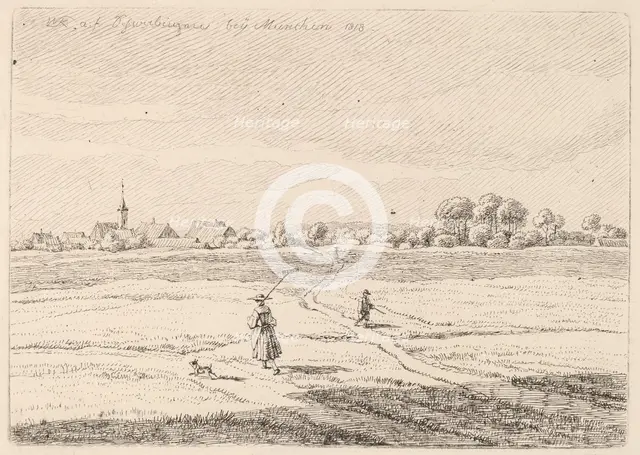 Schwabing, 1818. Creator: Wilhelm von Kobell.