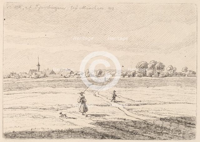 Schwabing, 1818. Creator: Wilhelm von Kobell.