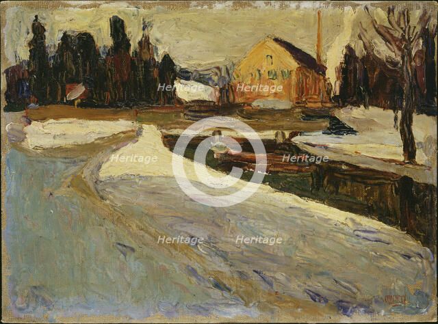 Schwabing, Winter Sun, 1901. Creator: Kandinsky; Wassily Vasilyevich (1866-1944).