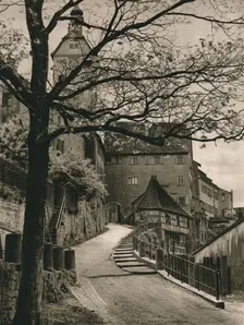 Schwabisch-Hall. Badtor - Josephsturm 1931. Artist: Kurt Hielscher