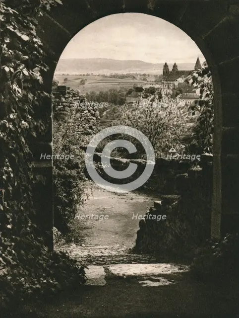 'Schwabisch-Hall. View from the Limburg towards the Komburg', 1931. Artist: Kurt Hielscher.