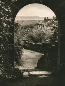 Schwabisch-Hall. View from the Limburg towards the Komburg 1931. Artist: Kurt Hielscher