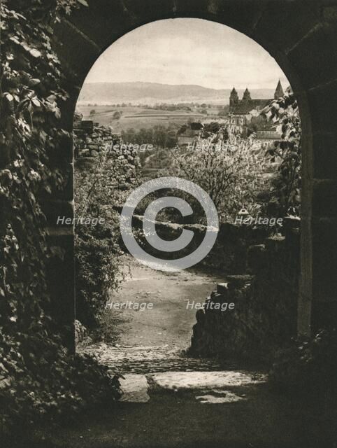 'Schwabisch-Hall. View from the Limburg towards the Komburg', 1931. Artist: Kurt Hielscher.