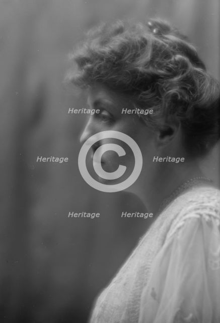 Schwan, L.M., Mrs., portrait photograph, 1913 Apr. 7. Creator: Arnold Genthe.