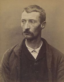 Schwartz. Auguste. 31 ans, né à Paris Xlle le 23/1/63. Maroquinier. Anarchiste. 2/7/94., 1894. Creator: Alphonse Bertillon