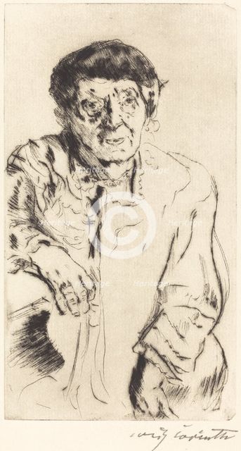 Schwiegermutter (Mother-in-Law), 1916. Creator: Lovis Corinth.