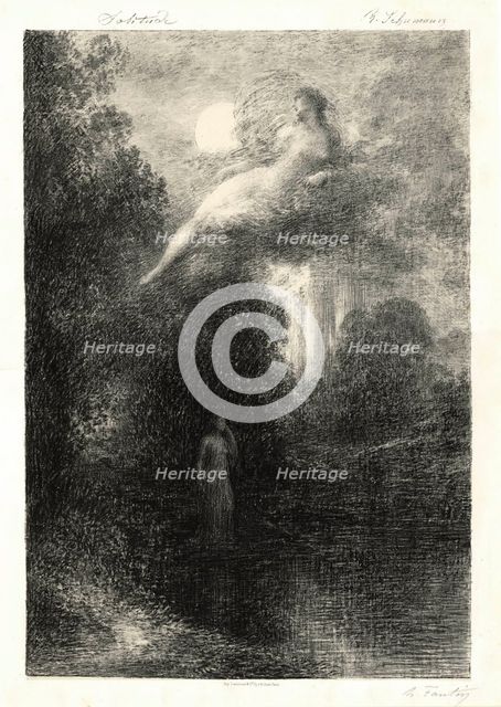 Schumann's melodies: Solitude, 1882.