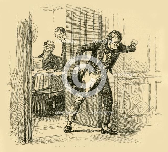 'Schubert fled from the room', (1907). Creator: Unknown.