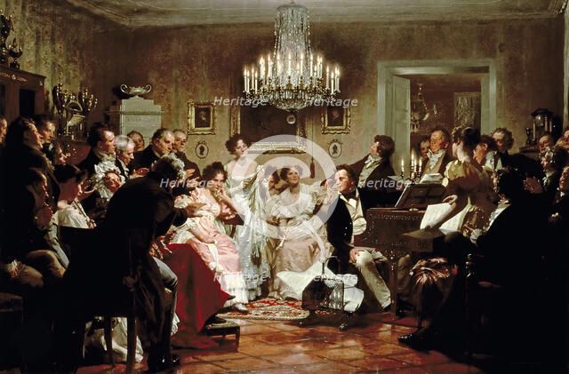 Schubertiade (Schubertabend), 1896.