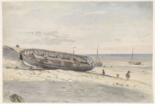 Schuiten on the beach, 1834-1893. Creator: Willem Antonie van Deventer