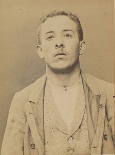 Schulé. Armand. 21 ans, né le 28/2/73 à Choisy-le-Roi. Comptable. Anarchiste. 2/7/94., 1894. Creator: Alphonse Bertillon
