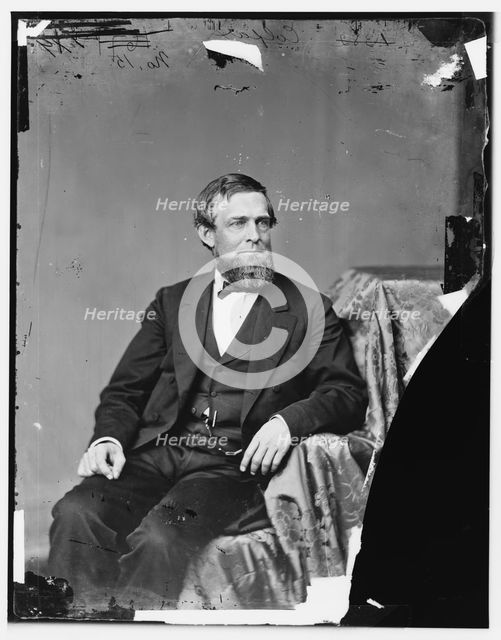 Schuyler Colfax, between 1860 and 1875. Creator: Unknown.