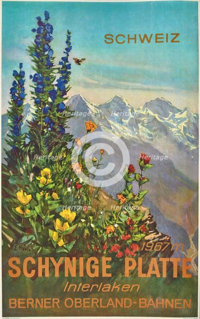 Schynige Platte, 1952. Creator: Hodel, Ernst (1881-1955).