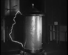 Scientific Equipment Generating Static Electricity, 1931. Creator: British Pathe Ltd