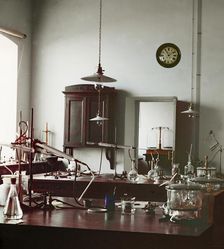 Scientific laboratory, between 1905 and 1915. Creator: Sergey Mikhaylovich Prokudin-Gorsky