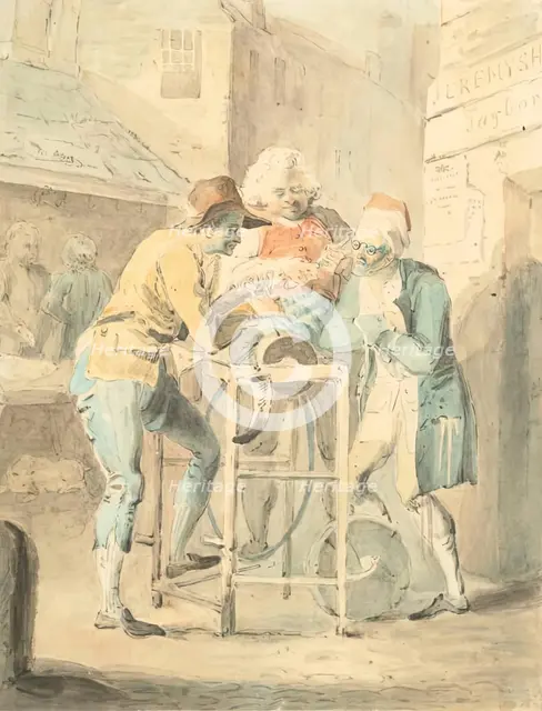 Scissor Grinder in the Canongate, Edinburgh, c1818. Creator: John Burnet.