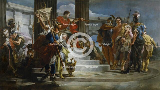 Scipio Africanus Freeing Massiva. Artist: Tiepolo, Giambattista (1696-1770)