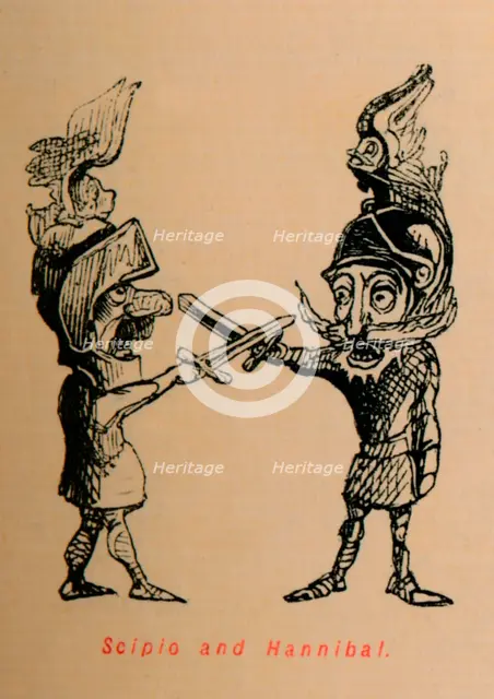 'Scipio and Hannibal', 1852. Artist: John Leech.