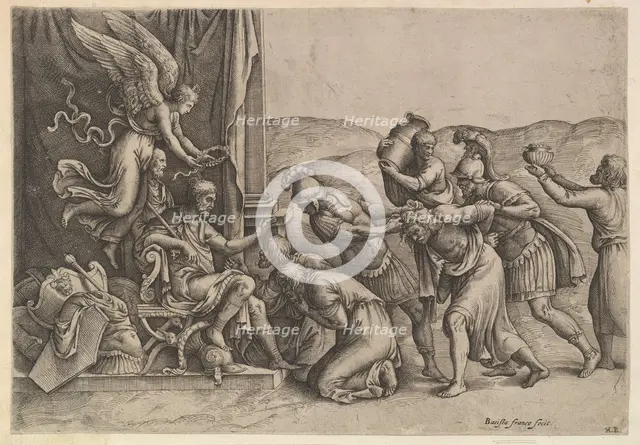Scipio Granting Clemency to the Prisoners, 1530-61. Creator: Battista Franco Veneziano.