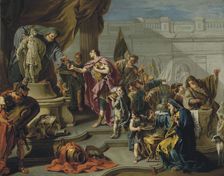 Scipio paying homage to Mars. Artist: Pittoni, Giovan Battista (1687-1767)