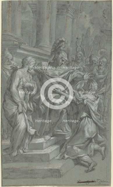 Scipio Restoring His Captive to Her Lover, 17th century. Creator: Unknown.