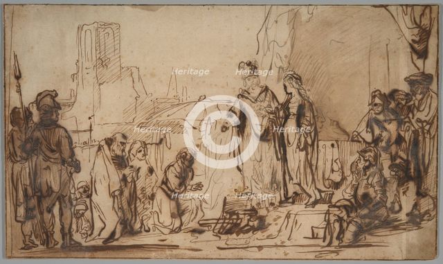 Scipio Returning the Spanish Bride to Her Family, c. 1640. Creator: Unknown.