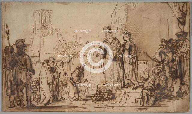 Scipio Returning the Spanish Bride to Her Family, c. 1640. Creator: Unknown.