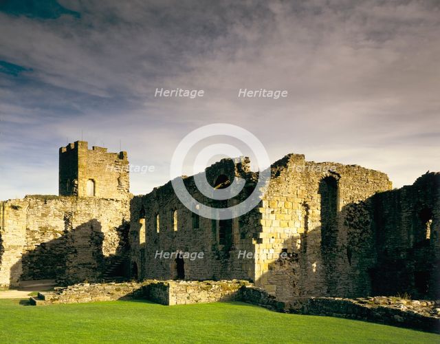 Scolland's Hall and the Gold hole tower, Richmond Castle, North Yorkshire, 1987. Artist: Unknown