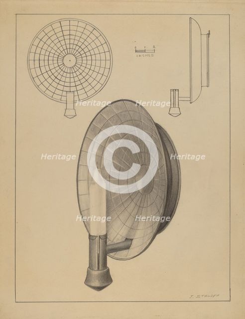 Sconce, 1935/1942. Creator: Jack Staloff.