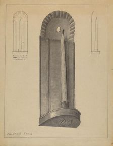 Sconce, 1935/1942. Creator: Mildred Ford