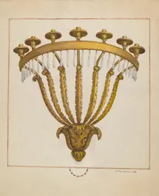 Sconce, c. 1936. Creator: Charles Garjian