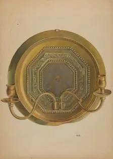 Sconce, c. 1937. Creator: Edward D. Williams