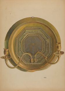 Sconce, c. 1937. Creator: Edward D. Williams