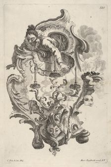Sconce Representing Winter, from Wand-Leuchter die 4 Jahrseiten vorstellend ca. 1730-56. Creator: Martin Engelbrecht