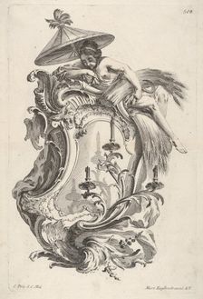 Sconce Representing Summer, from Wand-Leuchter die 4 Jahrseiten vorstellend ca. 1730-56. Creator: Martin Engelbrecht