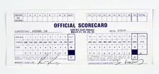 Scorecard signed by Ian Woosnam, USF and G Golf Classic, 1991. Creator: Woosnam, Ian