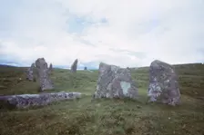 Scorhill Stone Circle, Dartmoor, Devon, 20th century. Artist: CM Dixon