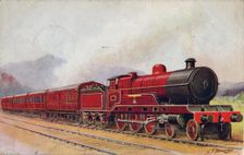 Scotch Express, London Midland & Scottish Railway, 1935. Creator: C.T. Howard
