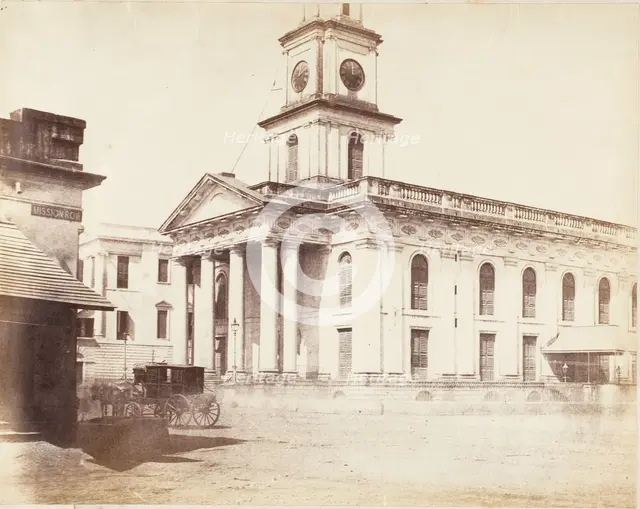 Scotch Kirk, Calcutta, 1850s. Creator: Captain R. B. Hill.