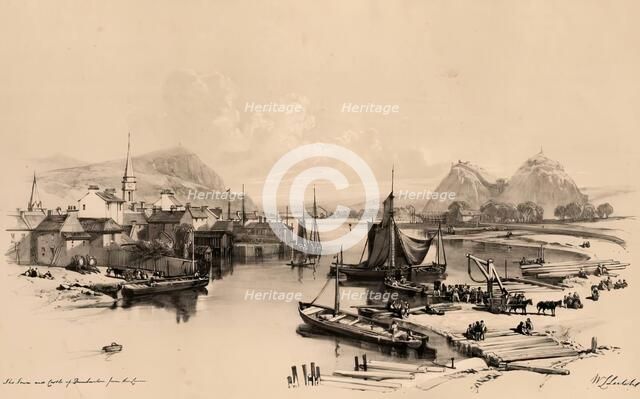 Scotland Delineated-The Town and Castle of Dumbarton from the Leven, 1847. Creator: James Duffield Harding.