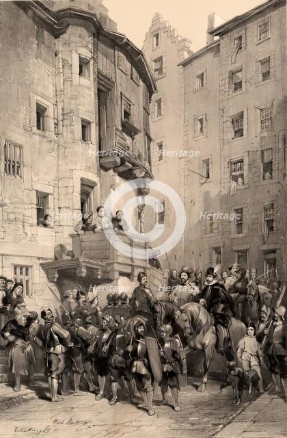 Scotland Delineated-West Bow, Edinburgh, 1847. Creator: James Duffield Harding.