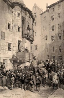 Scotland Delineated-West Bow, Edinburgh, 1847. Creator: James Duffield Harding