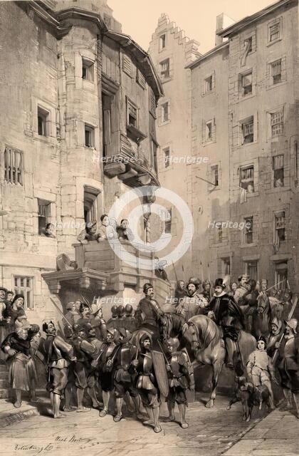 Scotland Delineated-West Bow, Edinburgh, 1847. Creator: James Duffield Harding.