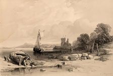 Scotland Delineated-Barnbougle Castle, 1847. Creator: James Duffield Harding