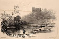 Scotland Delineated-Crichton Castle, 1847. Creator: James Duffield Harding